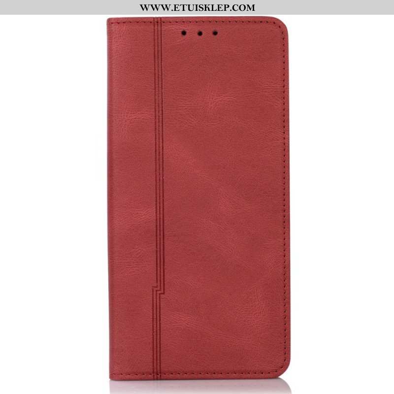 Etui Na Telefon do Xiaomi Redmi Note 11 Pro Plus 5G Etui Folio Stylowa Skórzana Linia